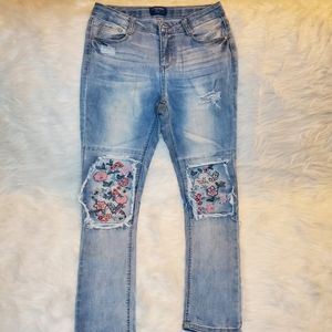 Arizona floral knee patch Jeans Girls size-16
